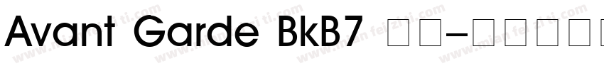 Avant Garde BkB7 粗体字体转换